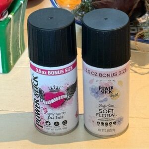 2 New Power stick soft floral body spray 3.5 oz